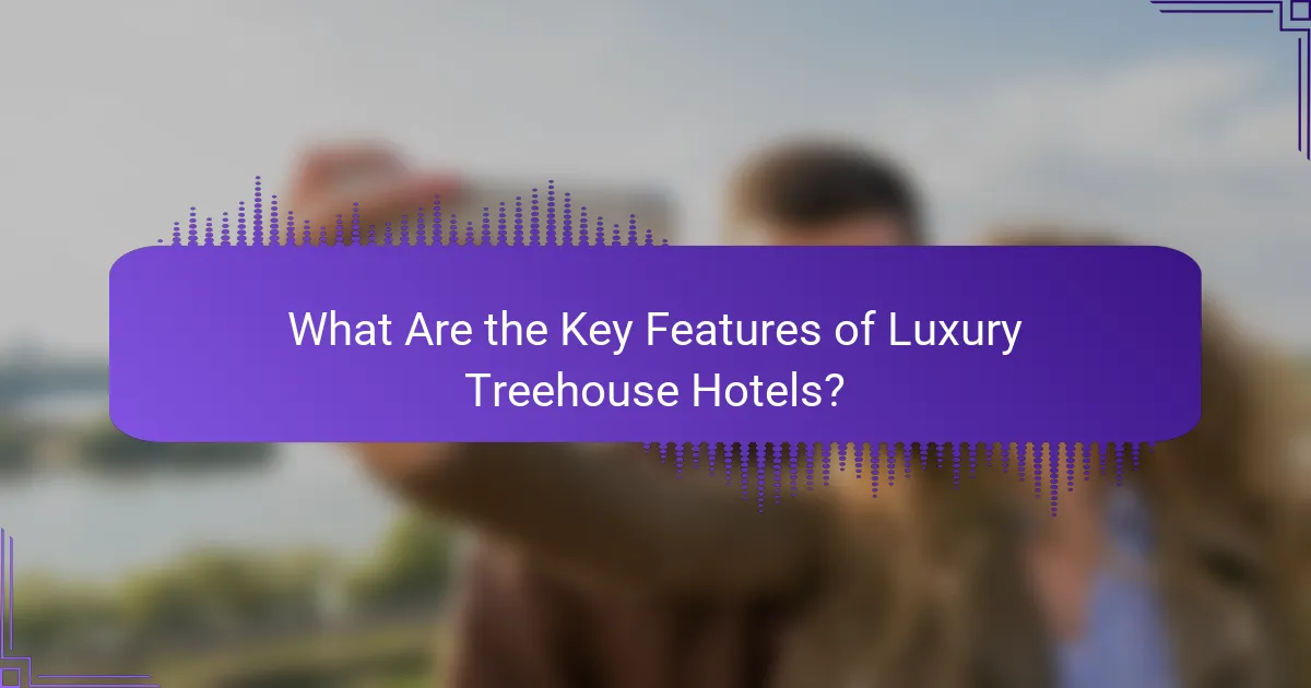What Are the Key Features of Luxury Treehouse Hotels?